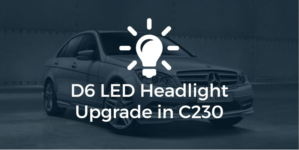 New D6 LED Lights Installed on W204 CClass! Overdrive Auto Tuning