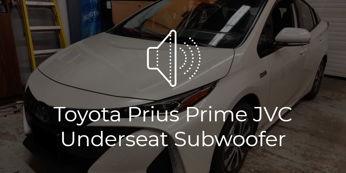 Toyota Prius Prime JVC Underseat Subwoofer Overdrive Auto Tuning
