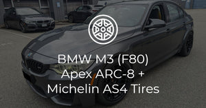 BMW M3 (F80) Apex ARC-8 + Michelin AS4 Tires