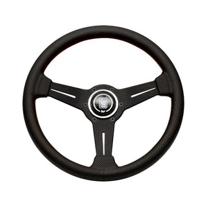 Nardi Classic 360mm Black Perforated Leather and Red Stitch Steering Wheel - Overdrive Auto Tuning, Steering Wheels auto parts