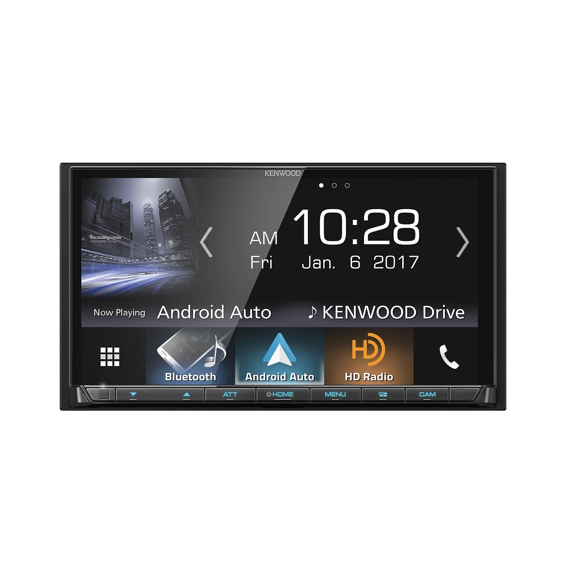 Kenwood DMX7705S Receiver with Android Auto, CarPlay, & GPS Overdrive Auto Tuning