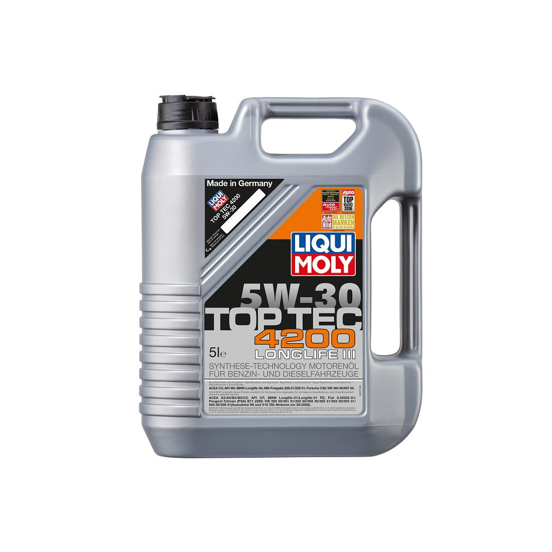 Liqui Moly Top Tec 4200 5W-30 Fully Synthetic Motor Oil – Overdrive Auto  Tuning