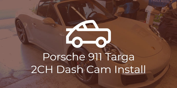 Porsche 991 Targa Thinkware 2CH Dash Cam Install