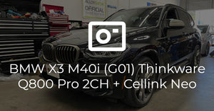 BMW X3 M40i (G01) Thinkware Q800 Pro 2CH + Cellink Neo Battery