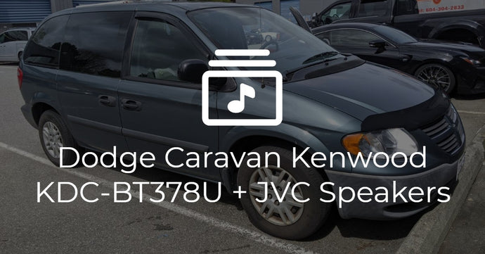 Dodge Caravan Kenwood KDC-BT378U + JVC CS-DR6930