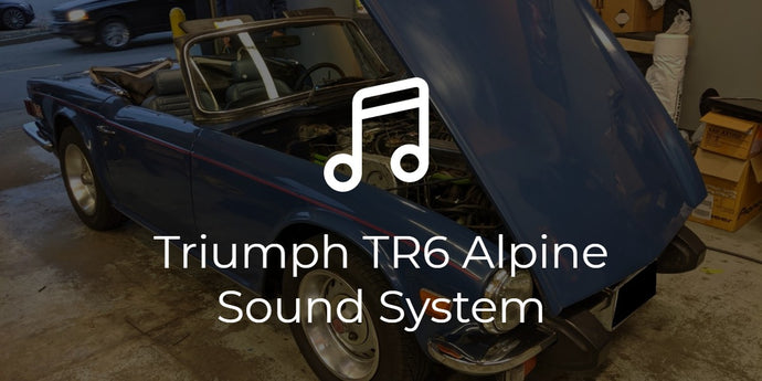Triumph TR6 Alpine Sound System