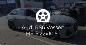 Audi RS6 22x10.5 Vossen HF-5