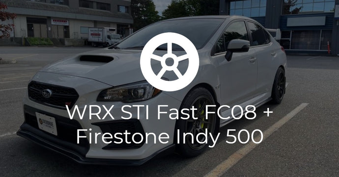 2020 Subaru WRX STI Fast FC08 18x9.5 +38 Wheels + 255/40R18 Firestone Indy 500 Tires