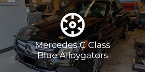 Mercedes C300 Black with Blue Alloygators