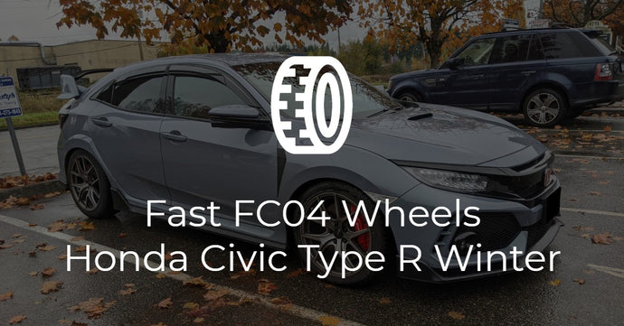 Fast FC04 Wheels on Honda Civic Type R Winter Package
