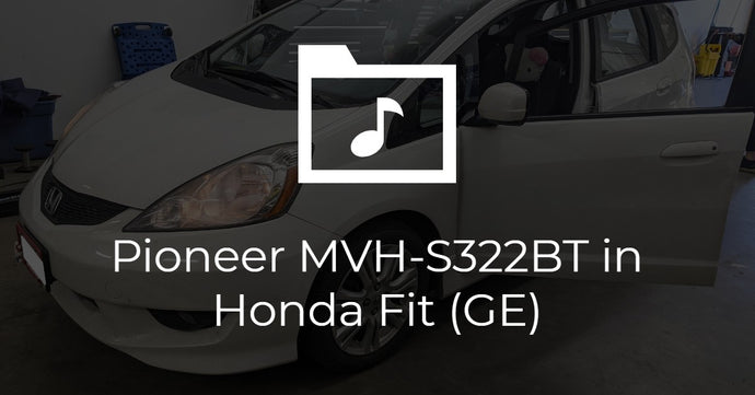 Honda Fit (GE) Pioneer MVH-S322BT Installation