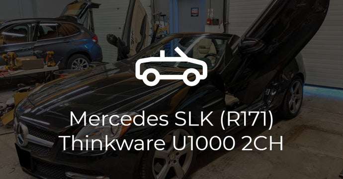 Mercedes SLK (R172) 2-Channel Thinkware Dash Cam Install