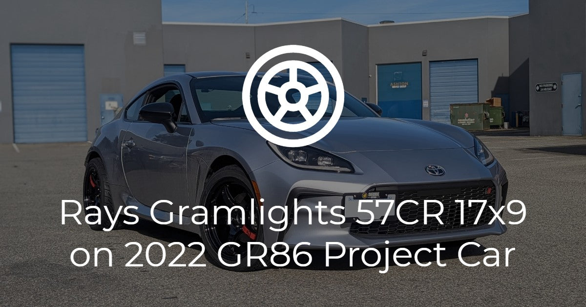 Rays Gramlights 57CR 17x9 on 2022 Toyota GR86 – Overdrive Auto Tuning