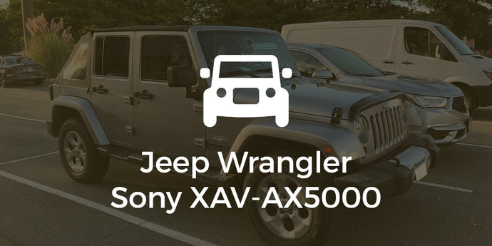 Jeep Wrangler Sony XAV-AX5000 Apple CarPlay Deck Install
