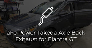 Hyundai Elantra 1.6 Turbo aFe Power Takeda Axle Back Exhaust