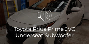 Toyota Prius Prime JVC Underseat Subwoofer