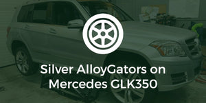 Silver Alloygator Wheel Protectors on Mercedes GLK350