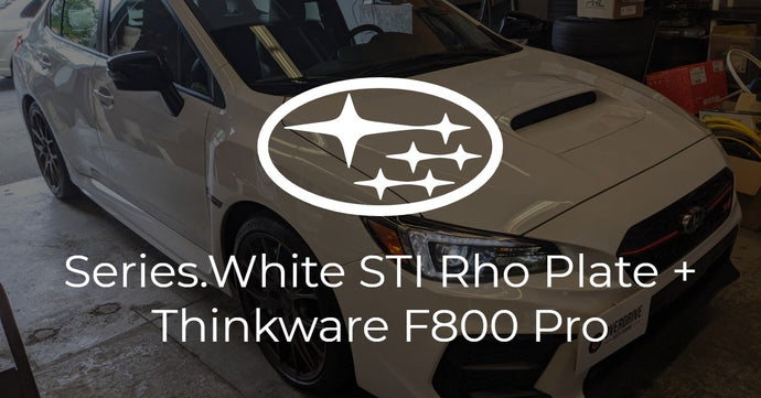 Subaru STI Series.White Thinkware F800 Pro 2CH + Rho Plate