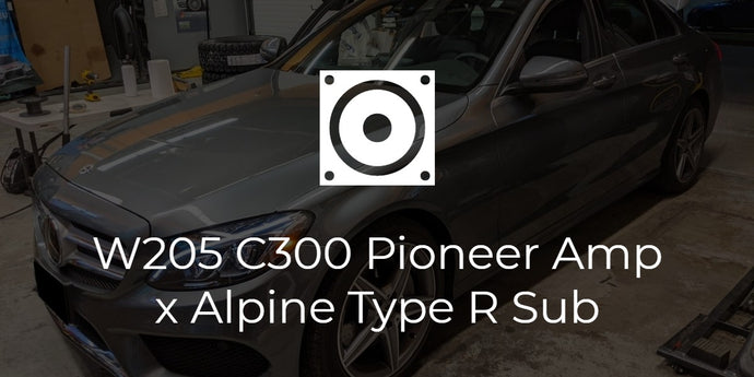 W205 C300 Pioneer/Alpine Amplifier and Subwoofer
