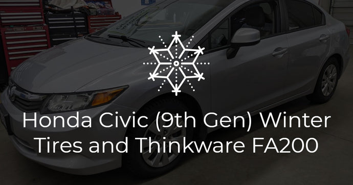 Honda Civic 9th Generation Winter Tires and Thinkware FA200