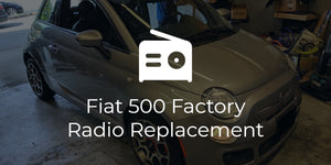 Fiat 500 Factory Radio Replacement with Single Din Pioneer