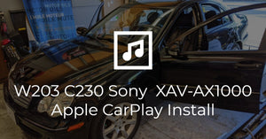 W203 C230 Sony XAV-AX1000 Apple CarPlay Head Unit Installation