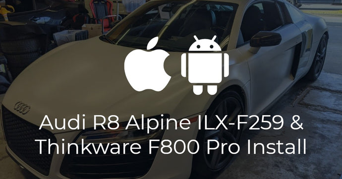 2014 Audi R8 Alpine Halo 9 and Thinkware Dash Cam Install