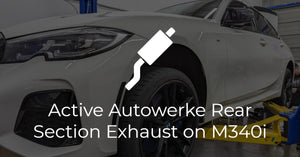 Active Autowerke Axleback Exhaust on BMW G20 M340i