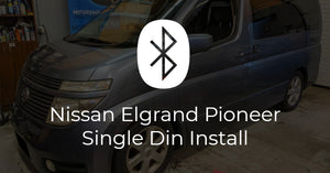 Nissan Elgrand Pioneer Bluetooth Single Din Receiver Install