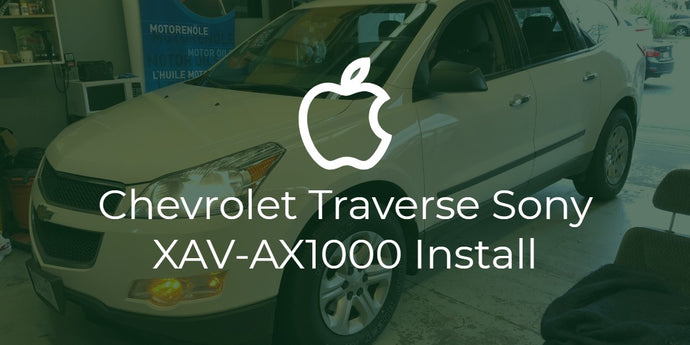 Chevrolet Traverse Sony XAV-AX1000 and Backup Cam