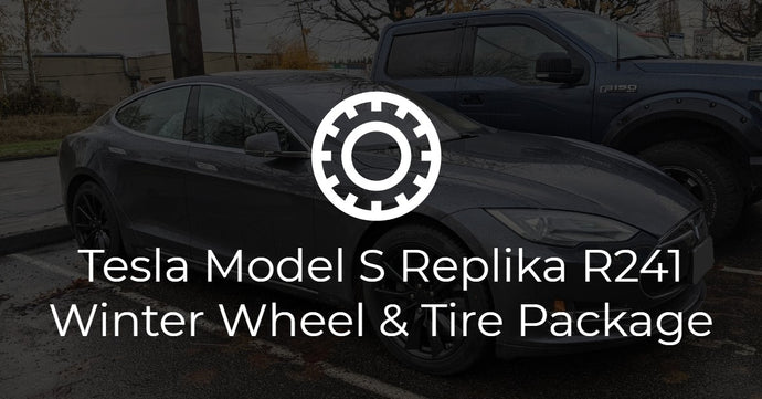 Tesla Model S on Replika R241 Winter Wheel and Tire Package