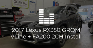 2017 Lexus RX350 GROM VLine + Thinkware FA200 2CH Dash Cam