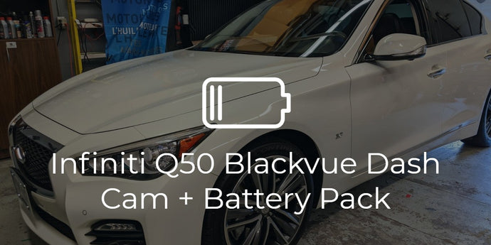 Infiniti Q50 Blackvue Dash Cam + Cellink Battery Combo