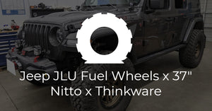 Jeep JLU Wrangler Rubicon Fuel Ammo D702 with 37" Nitto Tires & Thinkware Q800 Pro
