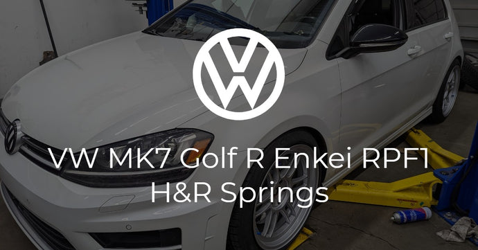 Volkswagen Golf R (MK7) on Enkei RPF1 + H&R Sport
