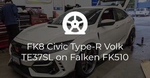 Honda FK8 Civic Type-R RAYS Volk Racing TE37SL on Falken FK510