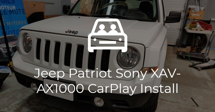 Jeep Patriot Sony XAV-AX1000 Apple CarPlay Install