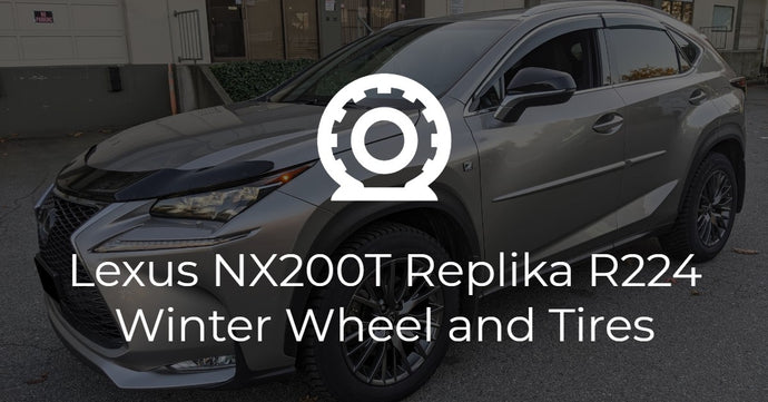Replika R224 Winter Wheels on Lexus NX200T Winter Package