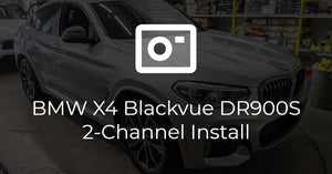 BMW X4 Blackvue DR900S-2CH Dash Cam Install