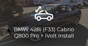 BMW (F33) 428i Cabrio Thinkware Q800 Pro + iVolt Installation