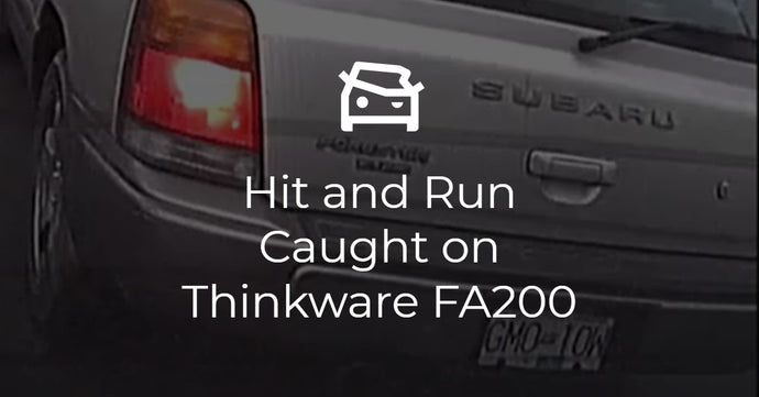 Hit and Run Caught on Thinkware FA200