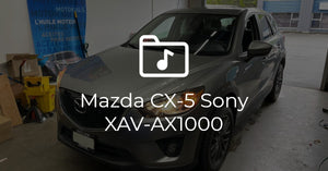 Mazda CX-5 Sony XAV-AX1000 Apple CarPlay Install