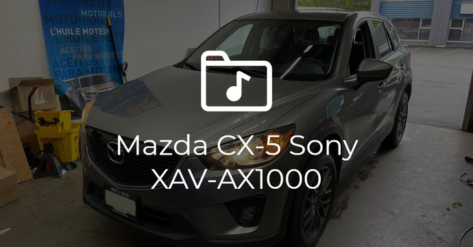 Mazda CX-5 Sony XAV-AX1000 Apple CarPlay Install