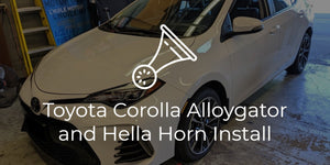 Toyota Corolla Alloygator and Hella Sharptone Horn Install