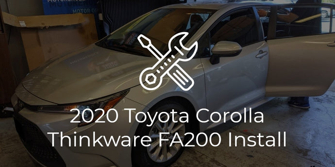 2020 Toyota Corolla Thinkware FA200 Install