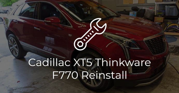 Cadillac XT5 Thinkware 2-Channel Dash Cam Install