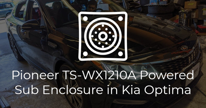 Kia Optima Pioneer TS-WX1210A Sub Enclosure Install