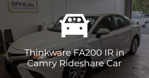 Thinkware FA200 Uber Rideshare Setup in Toyota Camry