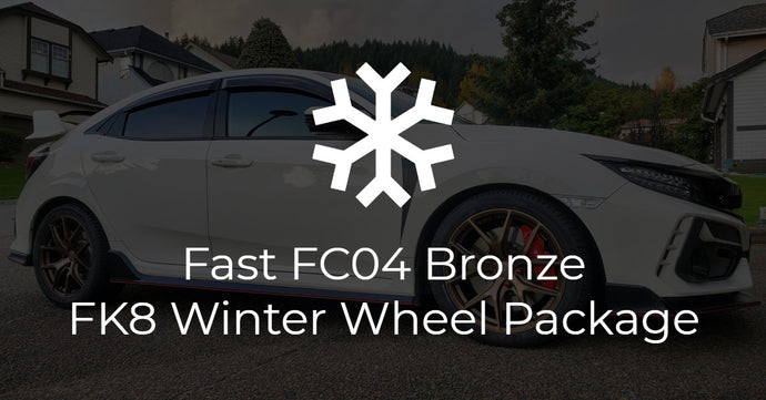 Fastco Bronze FC04 on White Honda Civic Type R FK8 Winter Package