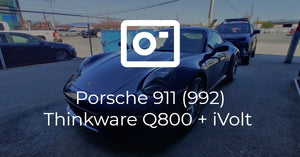 Porsche 911 Carrera (992) Thinkware Q800 Pro 2CH + iVolt Battery Pack